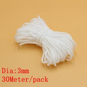 5/10/30 Meter/partij 3/5Mm Masker Elastische Band Witte Elastische Rubberen Band Naaien Elastische Band stretch Touw/Elastische Band Voor Masker