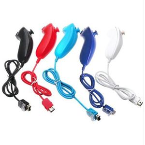 Kleurrijke Handvat Nunchuk Nunchuck Remote Game Controller Voor Wii Met Wired Ondersteuning