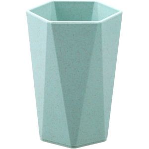 1Pcs Eenvoudige Stro Water Cup Multi-Functionele Herbruikbare Mok Cups Borstelen Tandenborstel Plastic Beker Drinken Voor Huis Huishouden