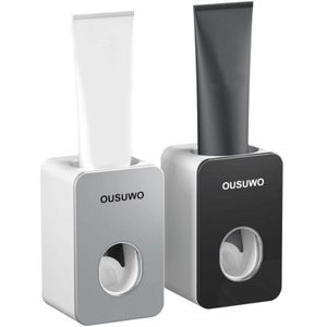 Automatische Tandenborstelhouder Thuis Muur Gemonteerde Plastic Tandpasta Knijper Banyo Aksesuarlari Дозатор Для Зубной Пасты