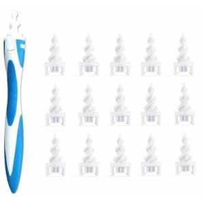 Q-Grips + 1or 16Pcs Oorreiniger Spiraal Zachte Wattenstaafje Pick Tool Set Ear Wax Removal Tool Remover limpiador De Oidos Oor Cleaning Sticks