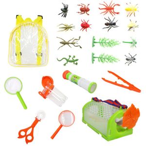 Grappig Outdoor Explorer Kit Voor Kind Insect Capture Speelgoed Vergrootglas Telescoop Verjaardagscadeautjes