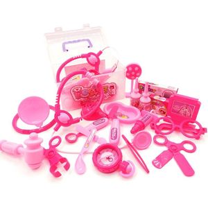 14-20Pcs Meisje Arts Speelgoed Plastic Accessorie Kinderen Rollenspel Game Baby Ziekenhuis Kinderarts Set Onderwijs Kinderen speelgoed