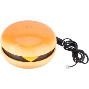 WX-3019 Mini Telefoon Novelty Emulational Hamburger Telefoon Met Flash Re-Dial Draad Vaste Telefoon Thuis Decoratie