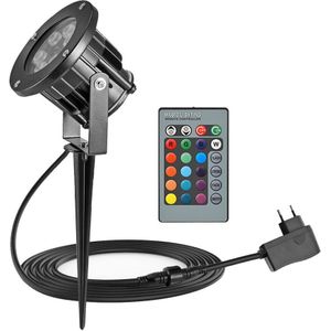 IP65 Waterdicht Energiebesparende Schijnwerper Tuin Gazon Lamp Outdoor Landschap Led Licht Withremote Controle