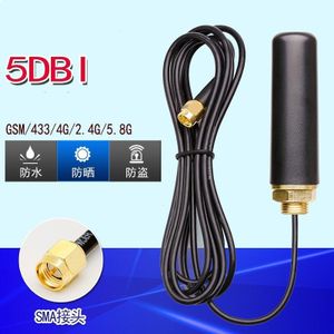 4G LTE 2.4G 433M GSM GPRS DTU antenne LTE Waterdichte antenne intelligente terminal Omnidirectionele 5dbi SMA MALE RP-SMA RG174 1M