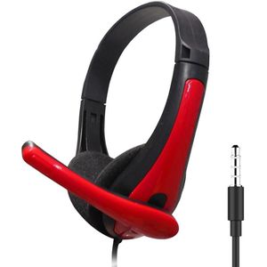 Head-Mounted Oortelefoon Gaming Headset Met Microfoon Noise Cancelling 3.5Mm Headset Voor Pc, PS4, Xbox Een