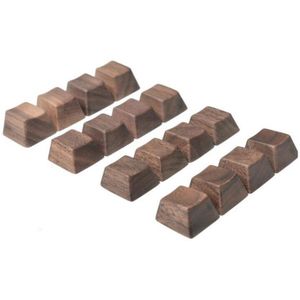 Kashcy Hout Keycap Voor Mechanische Toetsenbord Walnoot Massief Houten Keycaps Spatiebalk Esc Cherry Mx Oem