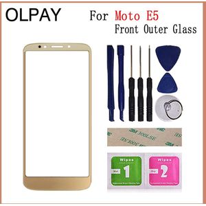 Voor Motorola Moto E5 XT1944/Moto E5 Plus XT1924 Moto Front Outer Glass Cover Panel Vervang Niet Lcd Touch scherm Lens