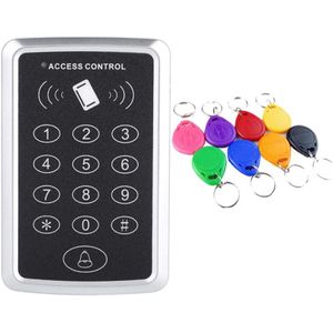 1000 Gebruikers 125Khz Rfid Keypad Access Control System Digitale Keyboard Controller Kaartlezer Toegangscontrole Lock 10 Stuks Sleutels