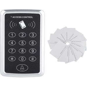 1000 Gebruikers 125Khz Rfid Keypad Access Control System Digitale Keyboard Controller Kaartlezer Toegangscontrole Lock 10 Stuks Sleutels