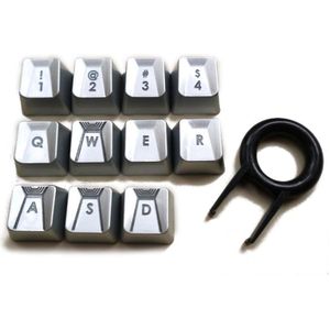 11 Toetsen Backlit Keycap Voor Logitech Romer-G Switch G910 G810 G413 Gpro G512 Mechanische Toetsenbord Keycap