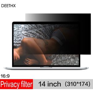 DEETHX, 14 inch PET Privacy Filter Anti spy Schermen beschermende film voor 16:9 Laptop Computer 12 3/16 &quot;x 6 7/8 &quot;(310mm * 174mm)