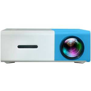 Blauw Wit Kleur Thuis Mini-Projector 1080P YG300 Led Projectie Meerdere Apparaat Verbindingen Hd Entertainment Draagbare