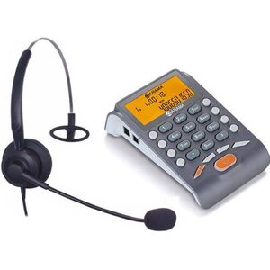 Batterij-Gratis Dialer Met Headset, Vaste Telefoon Headset Met Noise Cancellation Headset Voor Huis Call Center Office