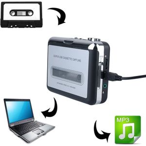 Ezcap218 Usb Cassette Converter, Converteren Oude Tape Muziek Te MP3 Digitale Formaat Naar Computer, auto-Rerverse Functie, Walkman Speler