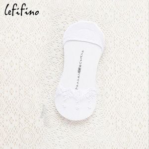 2 Paar Vrouwen Transparante Zomer Sokken Katoen Kant Antislip Invisible Liner No Show Sokken antislip Siliconen Sokken Slipper Ne71820