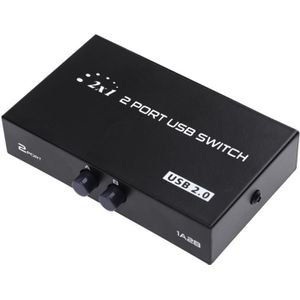 2 Ports Manual USB 2.0 Sharing Switch Box voor 2 Computer te Delen 1 Printer Scanner Interne Externe Netwerk Switcher