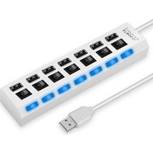 4 Poorten/7 Poorten Led Usb 2.0 Adapter Hub Aan/Uit Schakelaar Voor Pc Laptop Schakelaars Adapter kabel Splitter Voor Pc Laptop