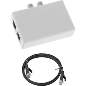 2 Port Hub Ab Ethernet Netwerk Switch Switcher Splitter Box 2 In 1 RJ45
