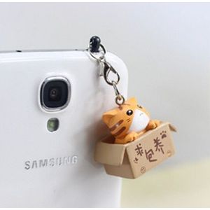 kpop leuke kat stof plug 4 kleur voor mobiele telefoon kawaii oortelefoon cap