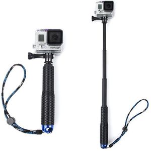 1 Set Uitschuifbare Pole Mini Selfie Stok Waterdichte Monopod Blauw Voor GoPro Hero 4/3/3 +