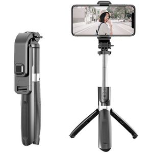 L02 Selfie Stick Monopod Bluetooth Statief Met Draadloze Afstandsbediening Sluiter Voor Smartphone Gopro Camera
