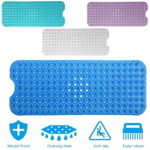 Anti-slip Bad Douche Mat Extra Lange Met Zuignap Grote 100x40 cm Bad Mat Toepasselijk Om Ouderen kinderen & Zwangere Vrouwen