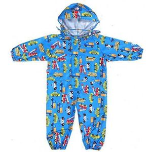 Cartoon Regenjas Kids Kinderen Jumpsuit Regenkleding Jongen Meisje Waterdichte Poncho