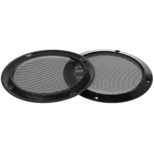 2 Stuks Beschermende Speaker Cover Metalen Koudgewalst Stalen Grille Grills Decoratieve Cirkel Diy Speaker Accessoires Voor Auto Audio