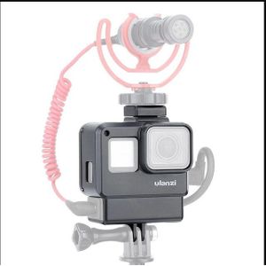 Ulanzi V2 Voor Gopro Camera Kooi Case Frame Voor Gopro 7 6 5 Actie Camera Vlog Accessoires Met Koud Schoen voor Microfoon Licht