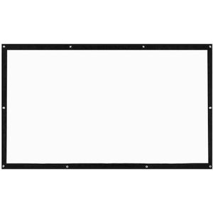 Draagbare Projectie Schermen 120 Inch 3D Hd Wandmontage Doorschijnende Projectiescherm Canvas 16:9 Led Projector Screen Diy Thuis