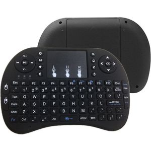 3 Kleuren Backlit I8 Mini Wireless Keyboard 2.4Ghz Engels Regenboog Air Mouse Met Touchpad Afstandsbediening Android Tv Box