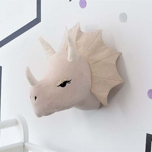 Nordic Speelgoed Olifant Hond Dier Hoofd Muur Mount Kinderen Knuffels Kinderkamer Wall Art Opknoping Woondecoratie Verjaardagscadeautjes