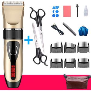 Professionele Waterdichte Trimmer Mode Volwassen Kinderen Thuis Mute Tondeuse Draagbare Oplaadbare Elektrische Haircut Gereedschap