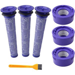 8 Pack Pre-Filters and 2 Pack HEPA Post-Filters Replacements Compatible Dyson V8 and V7 Cordless Vacuum Cleaners