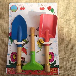 Thuis Type 3 Stks/set Mini Tuin Hark Kleine Schop Bloemen Schop Houten Tuingereedschap Leuke Kinderen Tuin Hand Tool Set