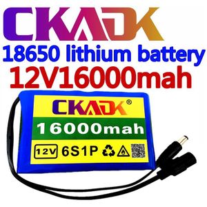 Draagbare Super 12V 16000Mah Batterij Oplaadbare Lithium Ion Batterij Capaciteit Dc 12.6V 16Ah Cctv Cam Monito
