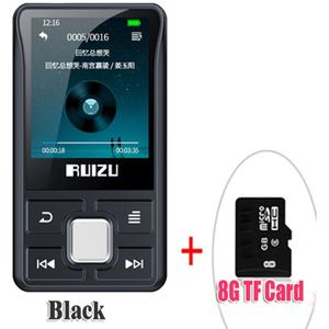 Sport Bluetooth MP3 Speler Clip Mini Met Screen Ondersteuning Fm, Opname, E-Book, Klok, Stappenteller