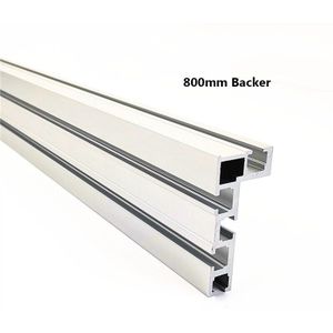 600/800mm Aluminium Profiel 75mm hoogte met T-tracks Houtbewerking Werkbank DIY Tool Track Stop Hout werken Accessoires