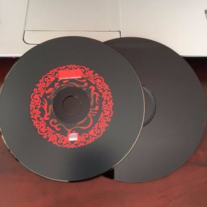 25 discs EEN + Leeg Gedrukt 52x700 mb Rood Zwart CD-R