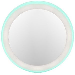 Draagbare LED Verlichte Mini Ronde Make-Up Spiegel Compact Travel Sensing Verlichting Cosmetische Spiegel Draadloze USB Opladen