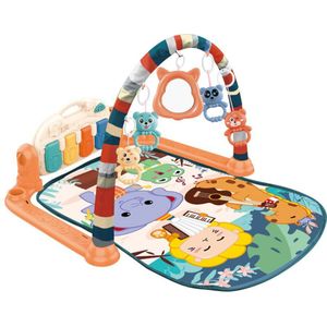 Baby Speelkleed Gym Speelgoed Gaming Tapijt 0-36 Maanden Zachte Verlichting Rammelaars Kinderen Muziek Mat Blauw Roze baby Educatief Speelgoed