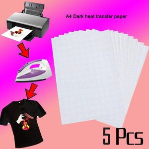 A4 Licht Donker Katoenen Doek Diy Ijzer Warmte Pers Print Papier T-shirt Inkjet Sublimatie Printproces Papier Thermische Transfer Papier