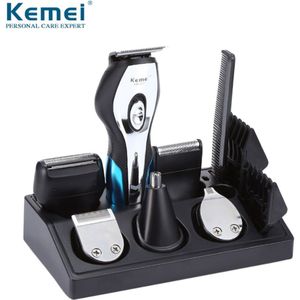 Kemei Pro T-Outliner Tondeuse Kit Grooming Baard Trimmer Met T-Blade Heren Carbon Staal Clippers set Elektrische Pusher