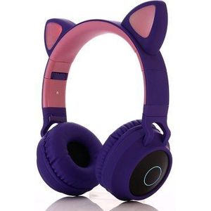 Light-Emitting Bluetooth Headsets Voor Kinderen En Meisjes Met Kat Oren Draadloze Bluetooth Muziek En Voice Hoofdtelefoon