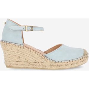 Fred De La Bretoniere Espadrille Sleehak Blauw - Maat 41