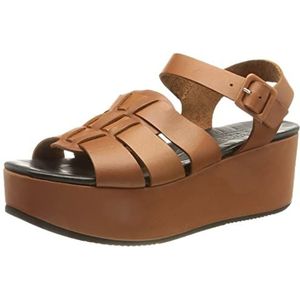 Shabbies Amsterdam Dames Shs1109 Sandaal, cognac, 42 EU