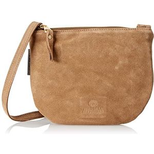 Fred de la Bretoniere Women's FRB0355 Crossbody Suede Bag, Brown