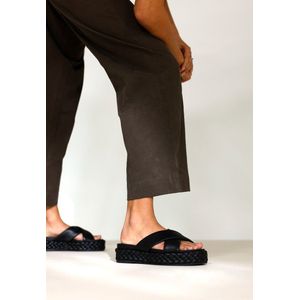 Shabbies Amsterdam Slipper Mucia Zwart